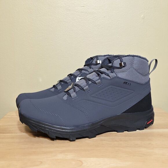 Salomon Yalta TS CSWP Waterproof Boots Quiet Shade Grey Black Men\'s Size 10.5 main image 4